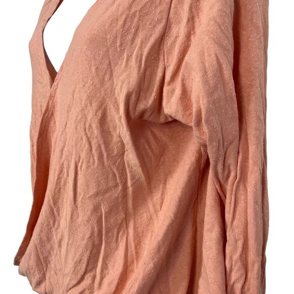 OUT FROM UNDER URBAN OUTFITTERS Pink Blouson Knit V-Neck Long Sleeve Top Shirt L - Picture 8 of 16